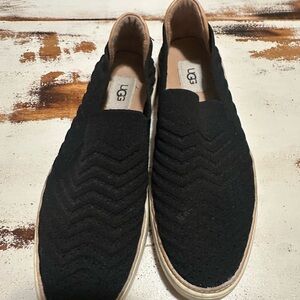 UGG Women’s Black Textured Loafers